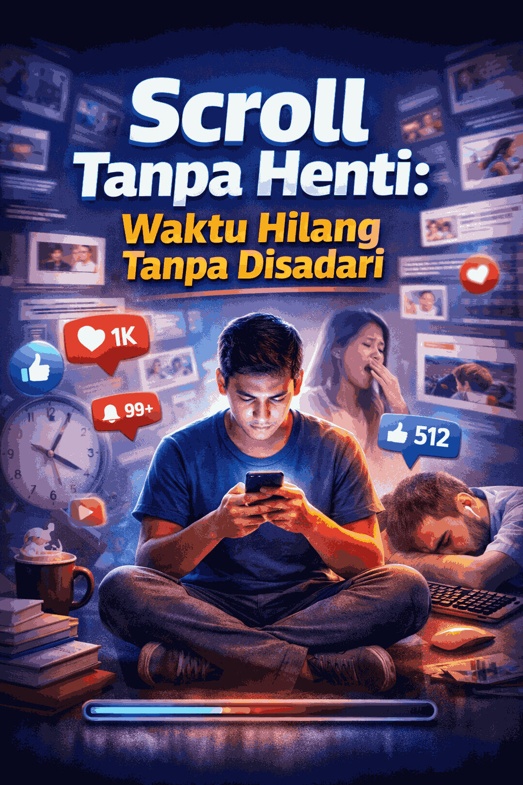 Scroll Tanpa Henti: Waktu Hilang Tanpa Disadari di Era Digital