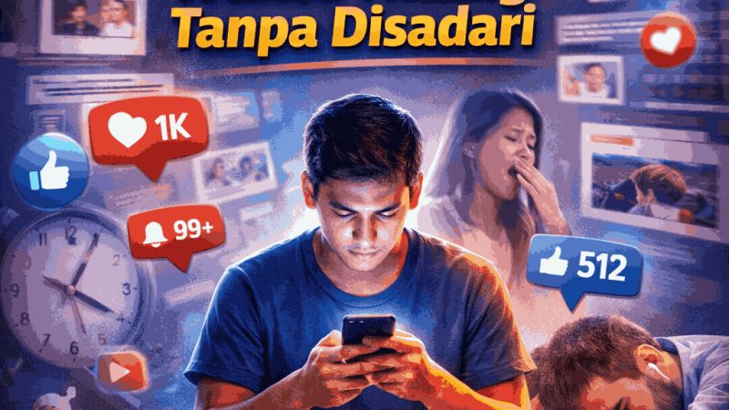 Scroll Tanpa Henti: Waktu Hilang Tanpa Disadari di Era Digital